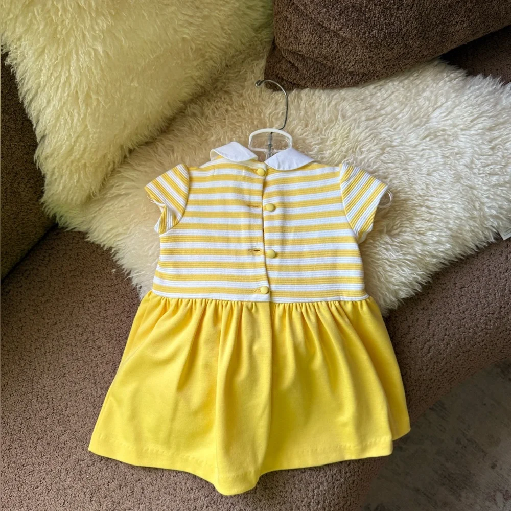 Ralph Lauren Baby Yellow Striped Dress